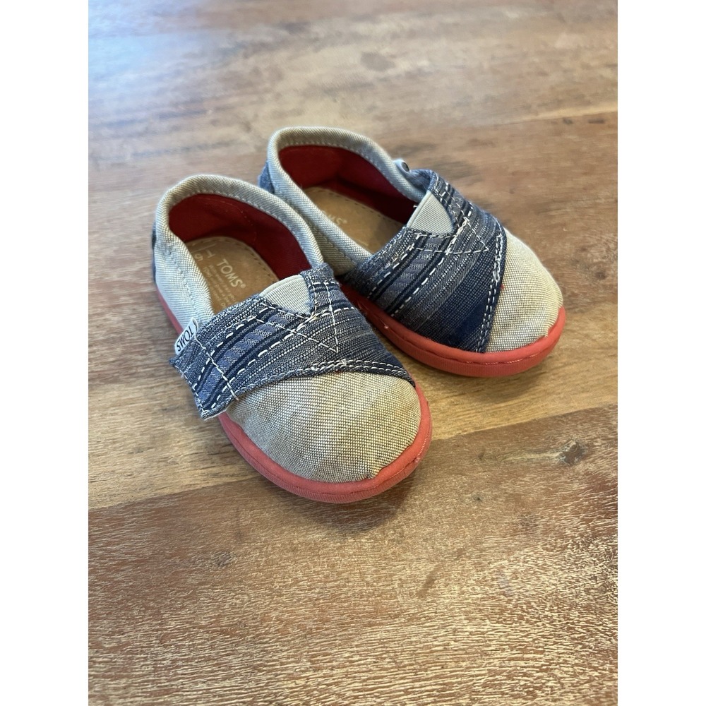 TOMS Toddler‎ Baby  Boys Bimini Sneakers Shoes Casual Size 5T